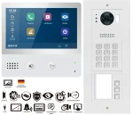 3-Familienhaus Ip Videotürklingel IP Videoklingel IX471 7" Monitor Unterputz